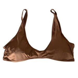 New - Aerie Dark Tan/Brown Women's Bikini Top